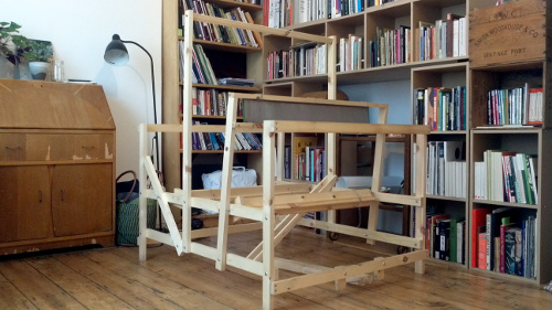 This one was designed by product designer and fellow weaver Travis Meinolf, who wanted to make an IKEA style flat-pack loom for ease of use in a domestic environment.