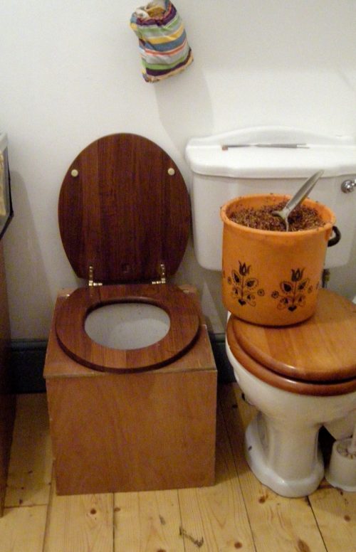 Diy composting store toilet