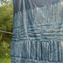 indigo-dyed sheet