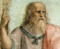 Plato, 428-348BCE: there is a heavenly realm of pure forms; plus, our leaders must become philosophers or philosophers must become our leaders