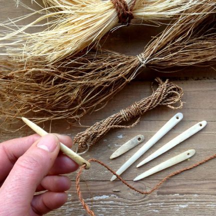 Materials ready for making cordage