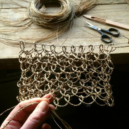 Ruby's netted bag in progress