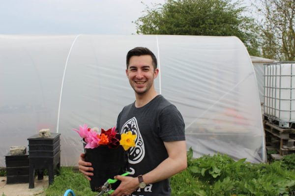 Young farmer Adam at Aweside Farm