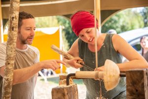 Sharing skills at the Bowl Gathering