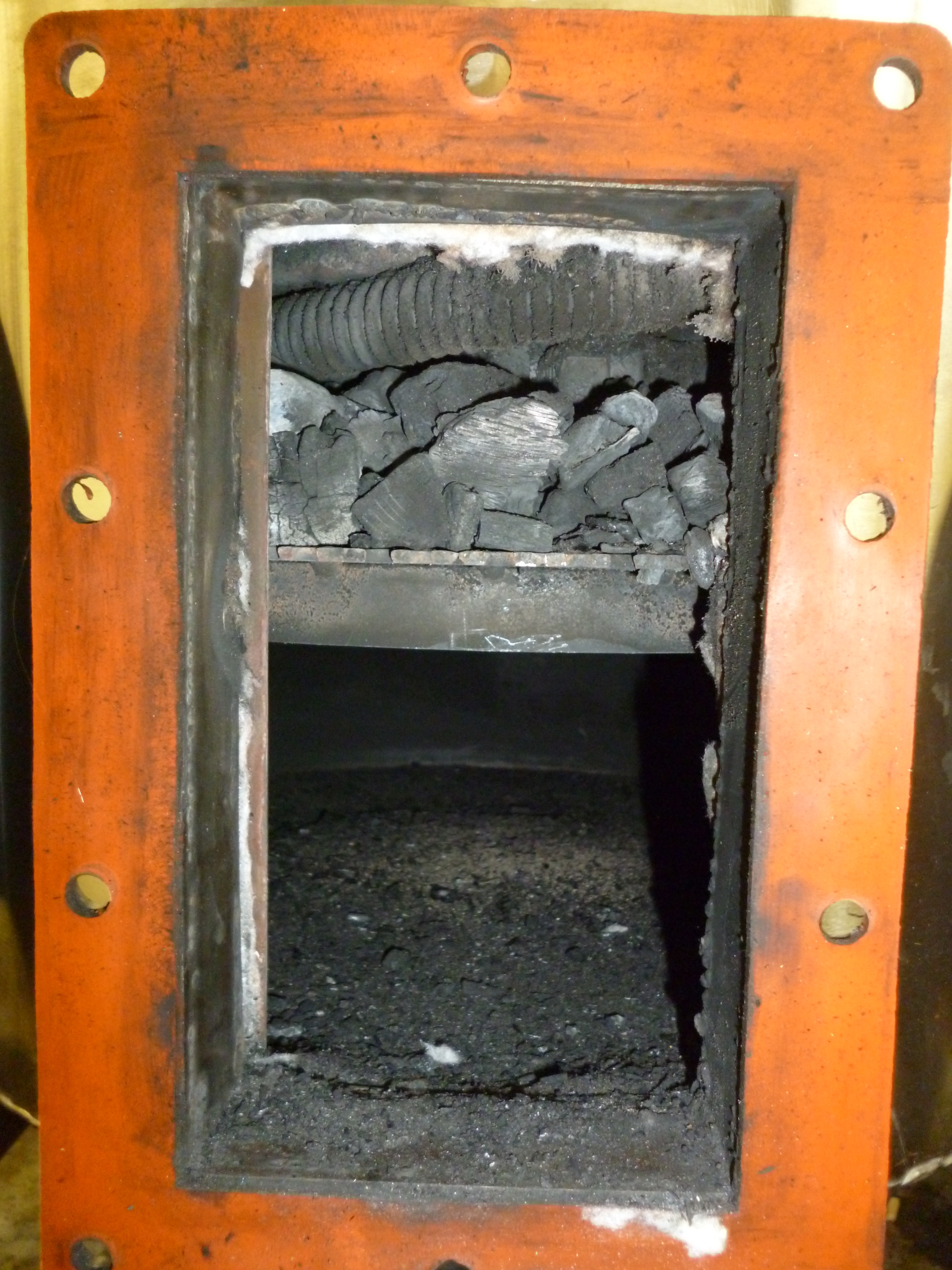 Charcoal (biochar) produced in a downdraft gasifier