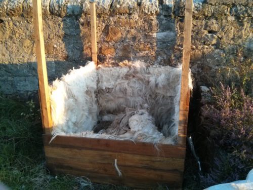 This bin was initially insulated with sheep's wool. after the first year it became apparent this was not necessary for a bin this size