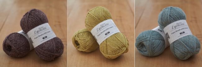 The Lyonesse Linen Blend of wool from Blacker Yarns