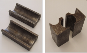 Metal shells used in a bulking jig