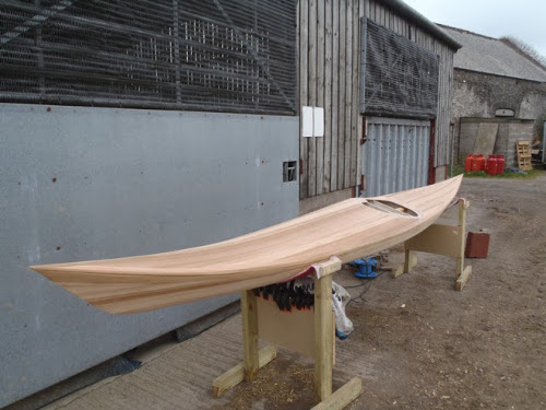 Building your own sea kayak: scraped and sanded
