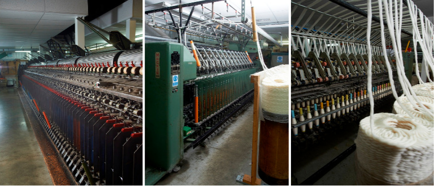 Woollen, Mackie and Cognetex spinning frames