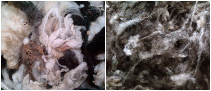 Examples of blended wool