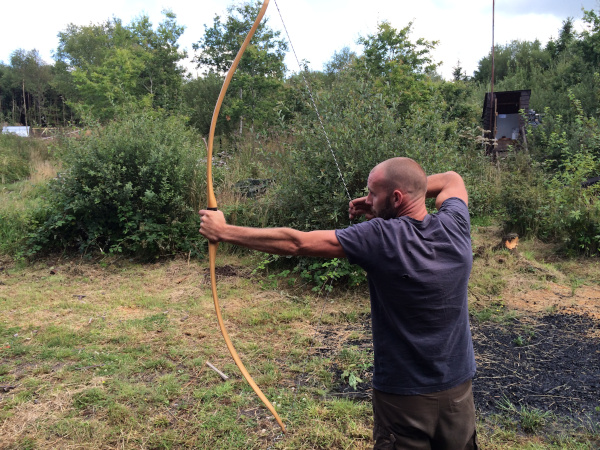 Building wood arrows for the first time.