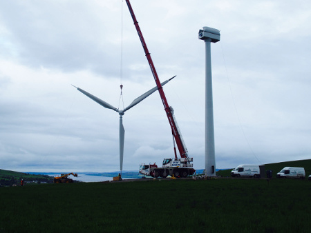 Dingwall wind turbine.