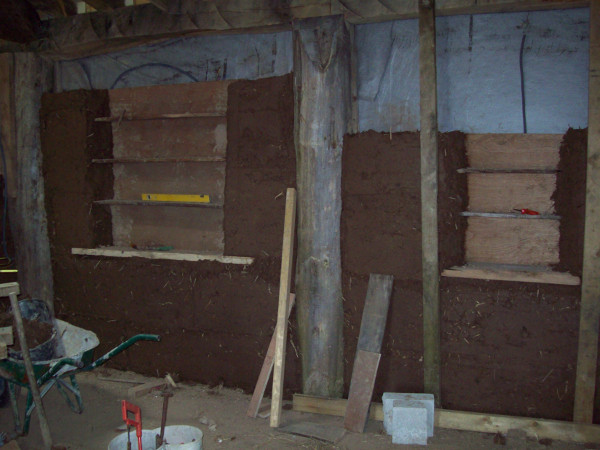 Cob internal walls