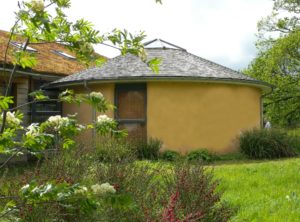 The European Straw Bale Gathering 2019 includes a tour of local straw-bale buildings such as this one in Halifax