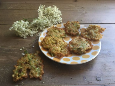 Elderflower fritters - May June forage of the month