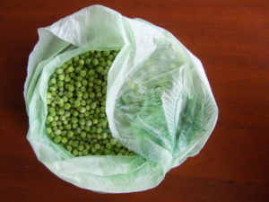 Peas can be bought plastic-free if you know where to look