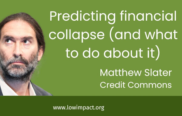 Predicting financial collapse (and what to do about it)