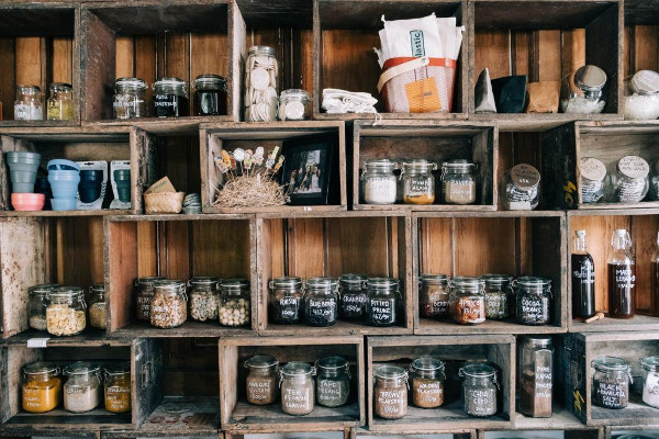 Larder or pantry storage is another way to preserve food for longer