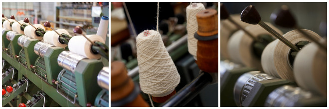 Cones of yarn
