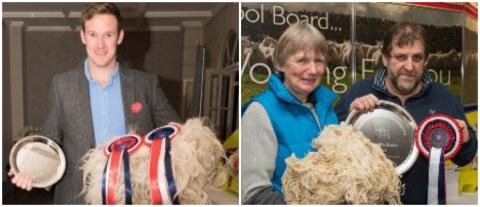 Examples of winning fleeces at The British Wool Board