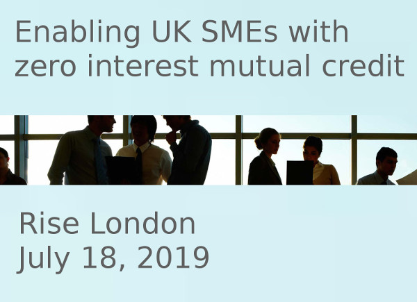 Come to our public event on the Open Credit Network, July 18th, London