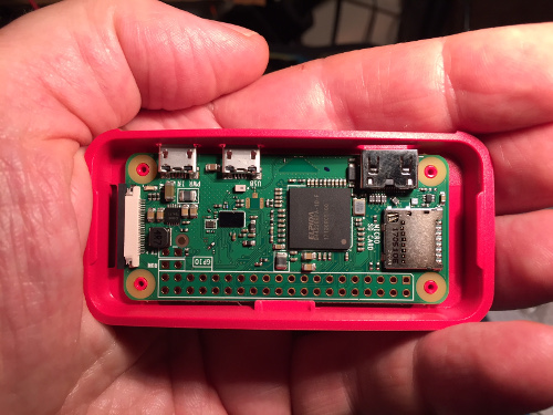 A Raspberry Pi computer shown to scale - tiny!