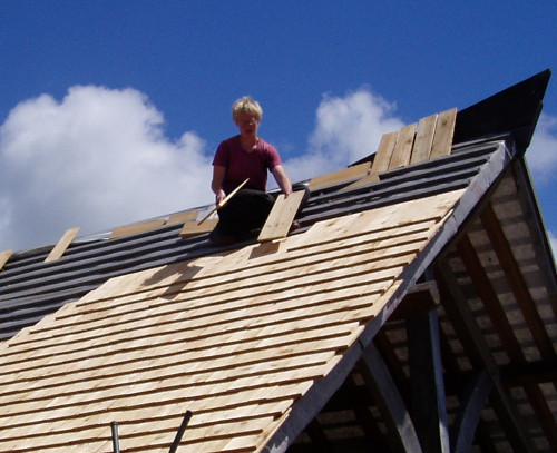 wood roof shingles