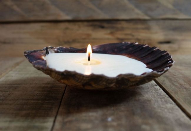 How to make your own scallop shell candles