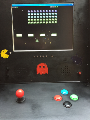 Playing Space Invaders on a Raspberry Pi arcade machine