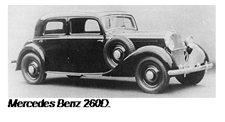 Text Box:    Mercedes Benz 260D.  