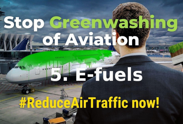 Stop greenwashing of aviation: 5. E-fuels
