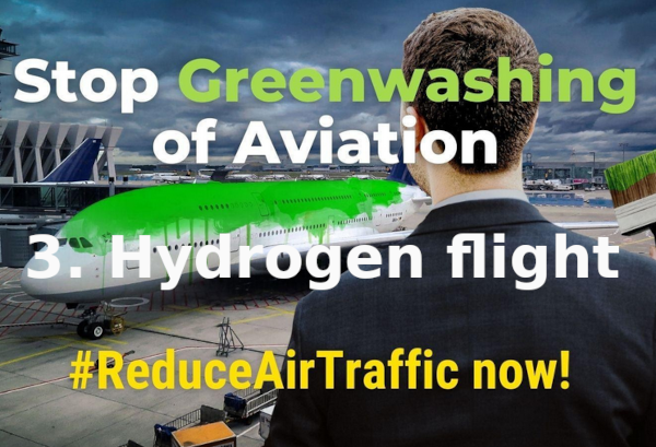 Stop greenwashing of aviation: 3. hydrogen flight