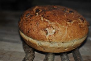 Freshly baked sweet chestnut bread