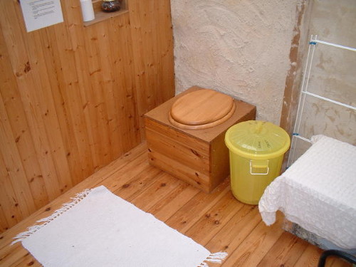 Compost toilet.